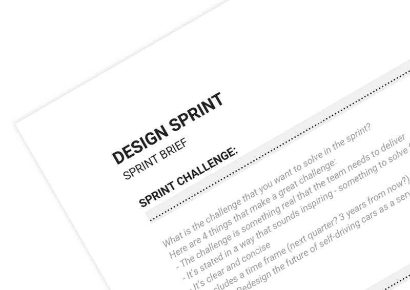 Design Sprint Brief on Innovation Cat